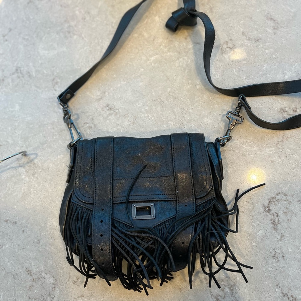 Proenza Schouler PS1 mini fringed purse